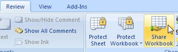 Share Workbook Excel 2007