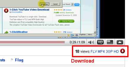 Download videos from YouTube using Firefox add-on