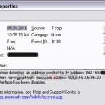 IP conflict MAC address IP conflict MAC address