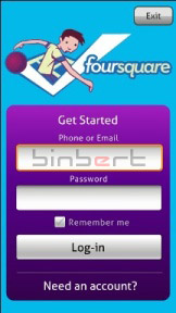 Foursquare on symbian Foursquare on symbian